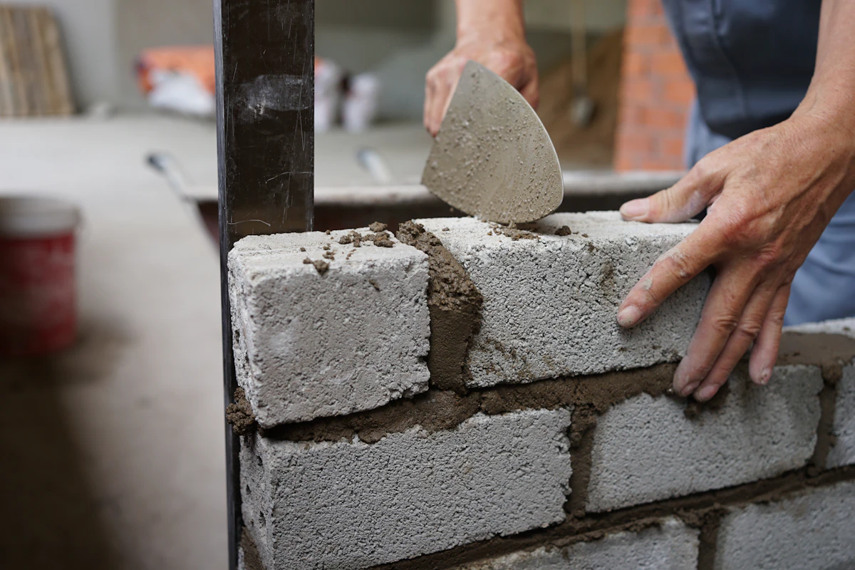 CMU block wall construction in Maricopa County Arizona